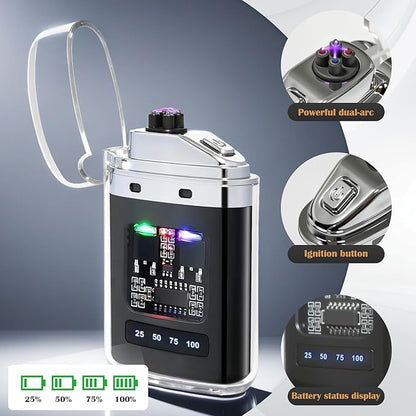 endendedor electrico, linterna, cargador usb