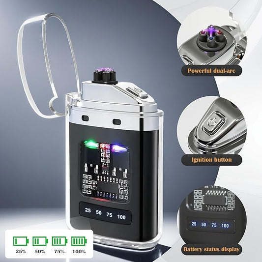 endendedor electrico, linterna, cargador usb